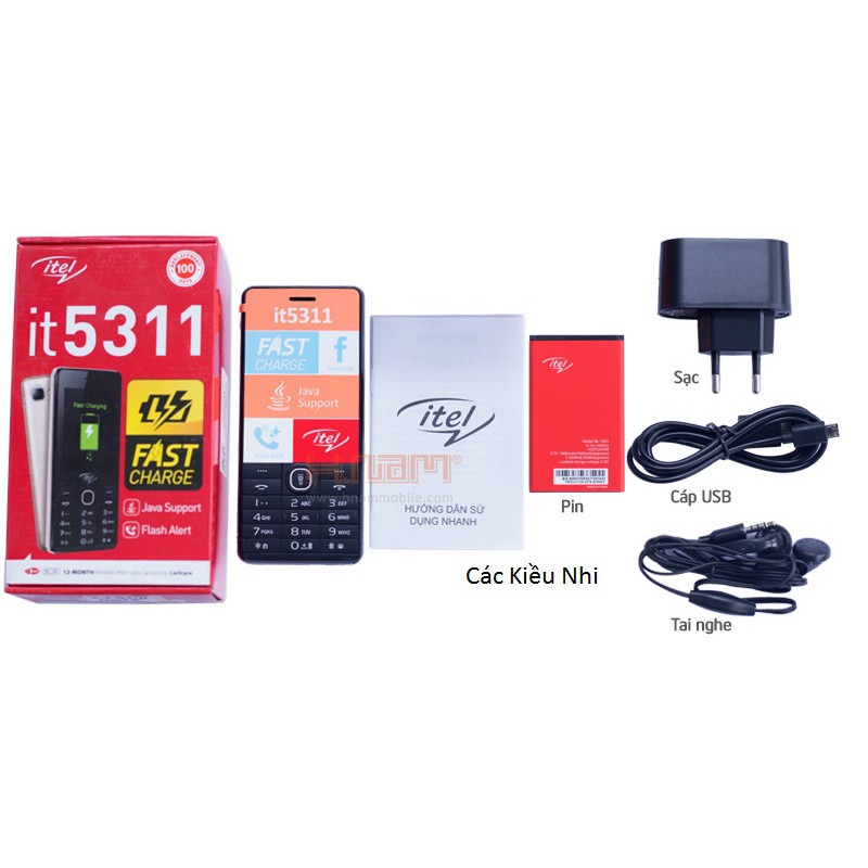 Pin iTel 5232 IT5232 | 5250 IT5250 | 5311 IT5311 | 7100 IT7100 | BL-19Ci 1900mAh 3.7V 7.03Wh