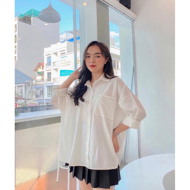 Áo sơ mi chỉ nổi 3 màu | BigBuy360 - bigbuy360.vn