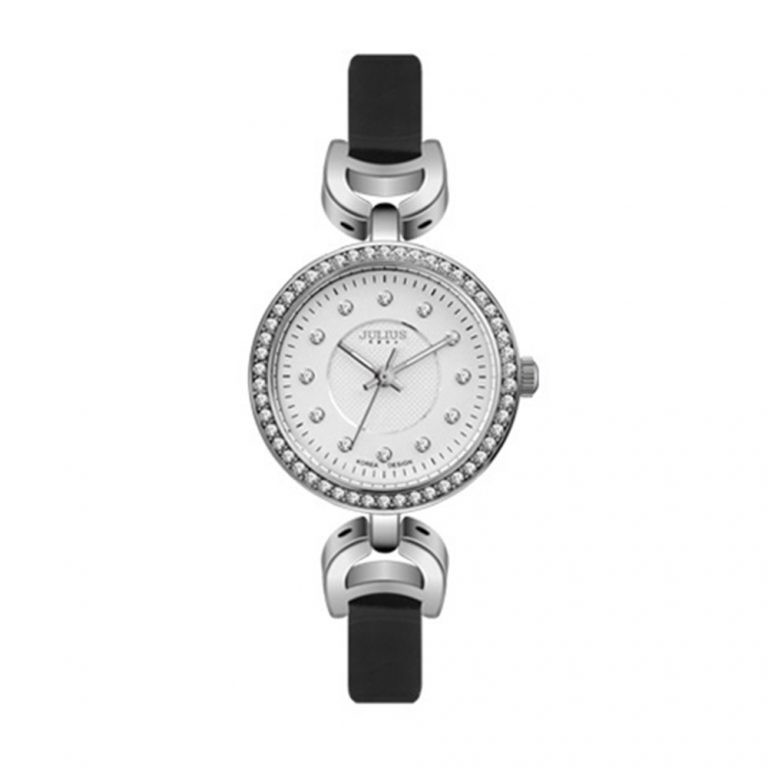 Julius Official | Đồng hồ nữ Julius JA-846 dây da đen
