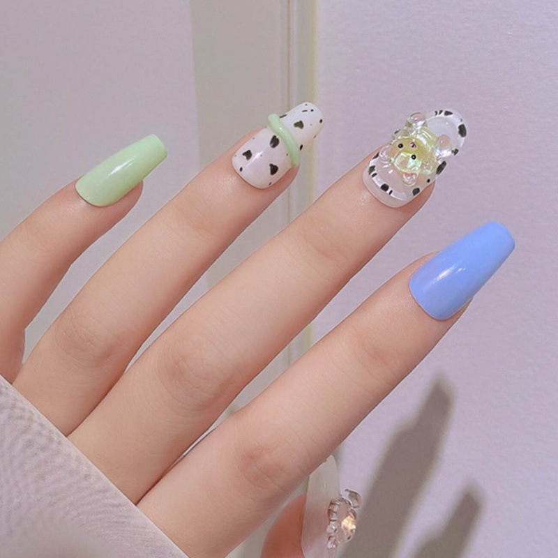 Phụ Kiện Trang Trí Móng Tay Hình Gấu Gummy Dễ Thương