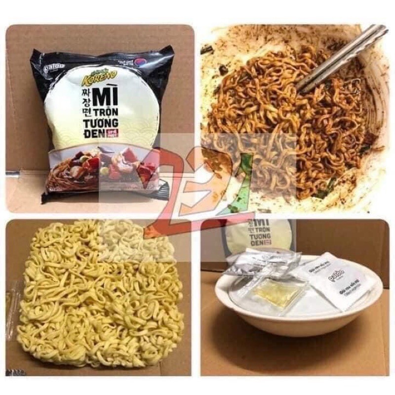 Mì trộn tương đen Koreno 8k/ 1 gói 75gr