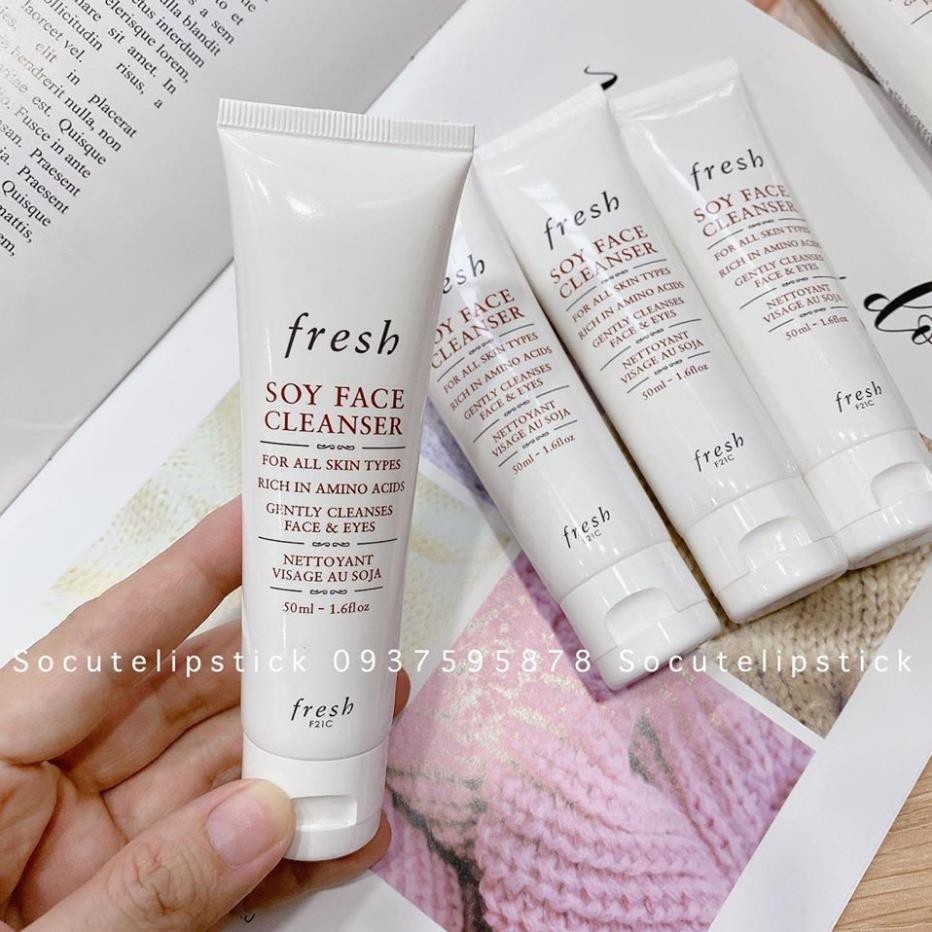 Sửa rữa mặt Fresh Soy Face Cleanser Minisize 20ml - 50ml - Fullsize 150ml