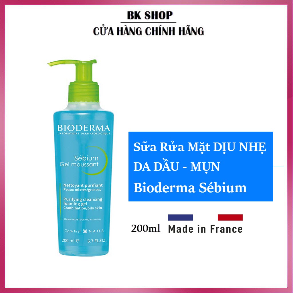 Sữa rửa mặt Bioderma Sebium Cleansing Foaming gel 200ml