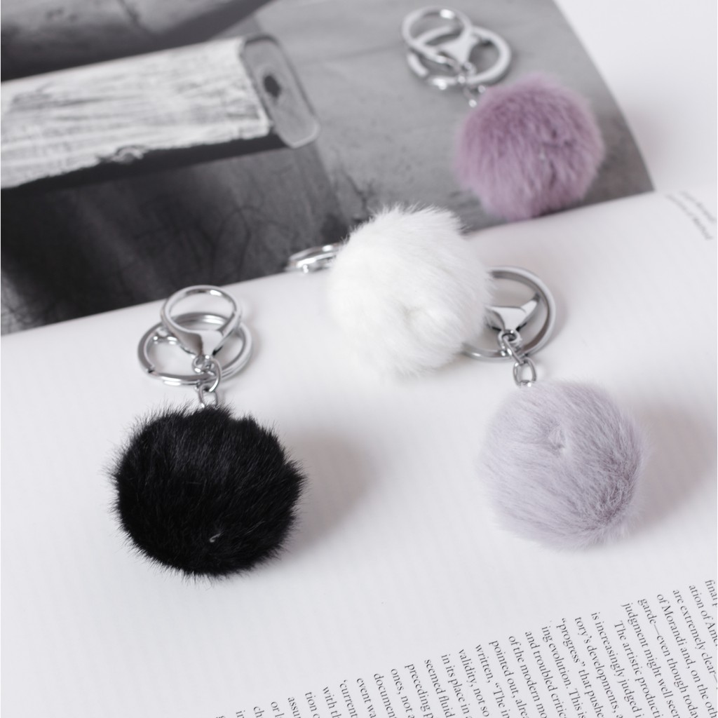 The Mini Pom Pom - Cục bông móc khóa xinh xắn