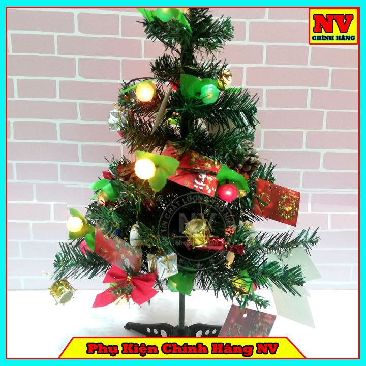 Cây Thông Noel 60CM Đầy Đủ Phụ Kiện Trang Trí Cực Đẹp
