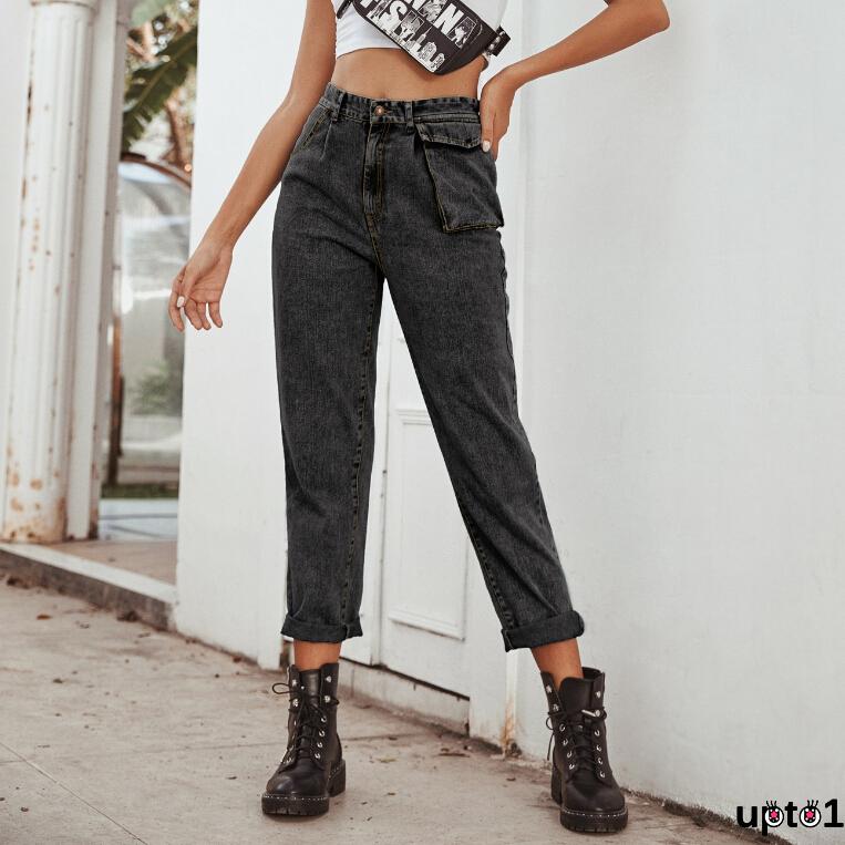 Quần Jeans Nữ Lưng Cao Có Túi Thời Trang | BigBuy360 - bigbuy360.vn