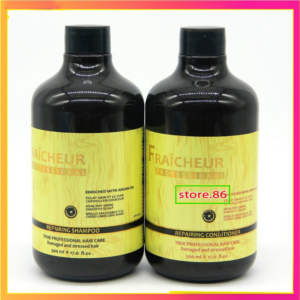 [💥XẢ KHO HÀNG CHUẨN CÔNG TY  ] BỘ DẦU GỘI DẦU XẢ FRAICHEUR500ML SIÊU PHỤC HỒI, TÁI TẠO LẠI MÁI TÓC HƯ TỔ