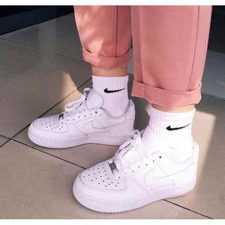 Vớ/ Tất Nike Everyday Plus Cổ Trung(Đen/Trắng)
