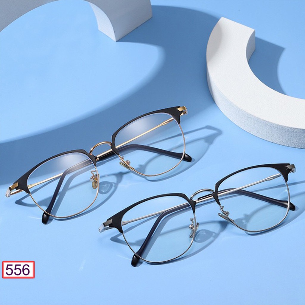 MẮT KÍNH GỌNG CẬN FORM VUÔNG KIM LOẠI 556 HOT TREND CÁ TÍNH | BigBuy360 - bigbuy360.vn