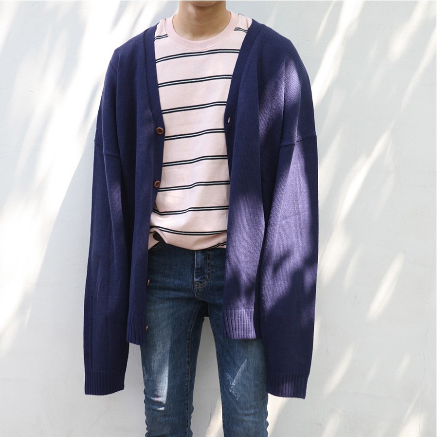 Áo Cardigan len nam Kaito style Hàn Quốc