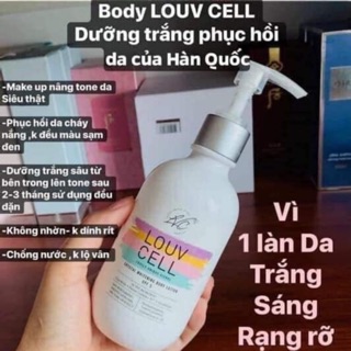 Kem dưỡng thể kích trắng body LOUV CELL