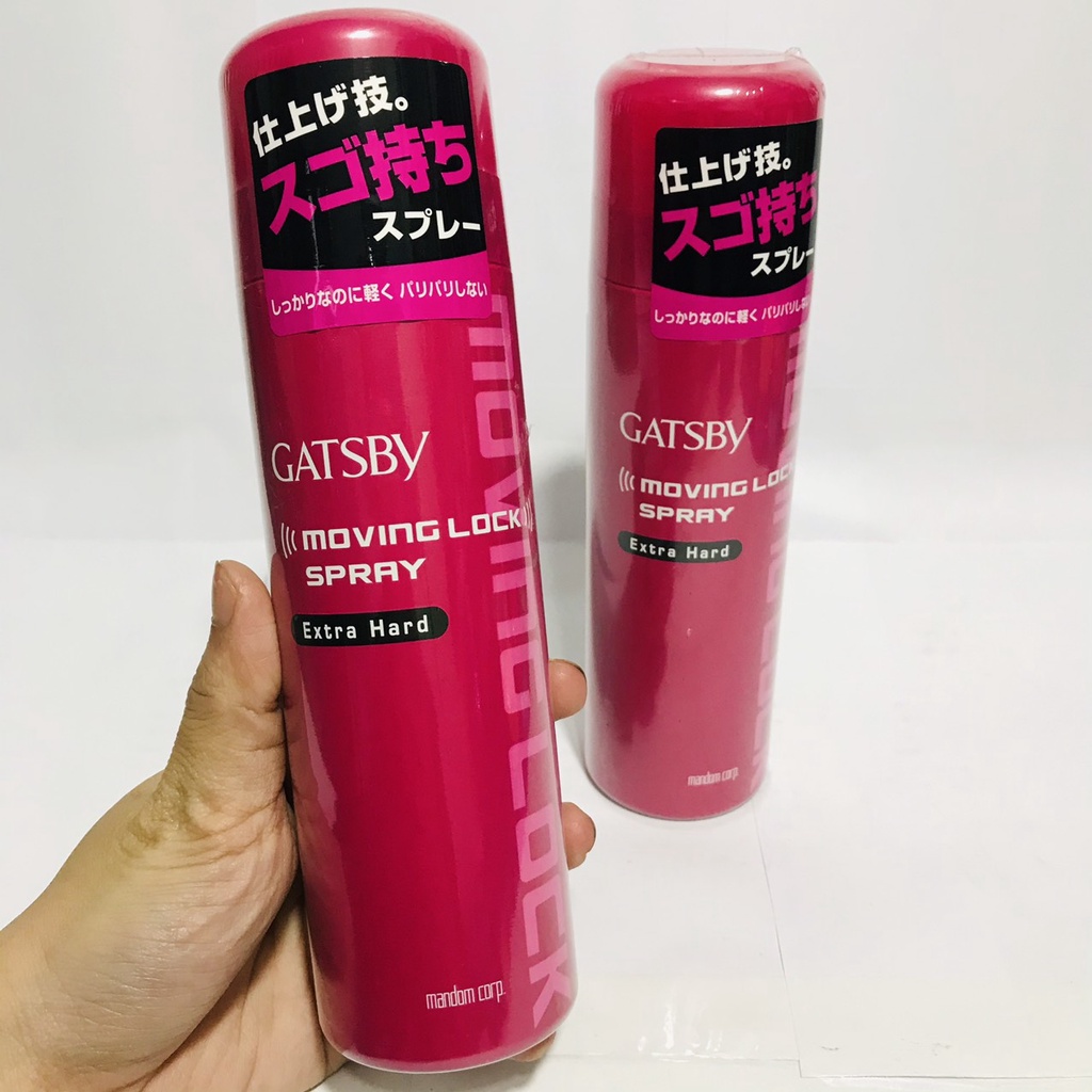Gôm xịt tóc nam nữ Gatsby Moving Lock Extra Hard 170g