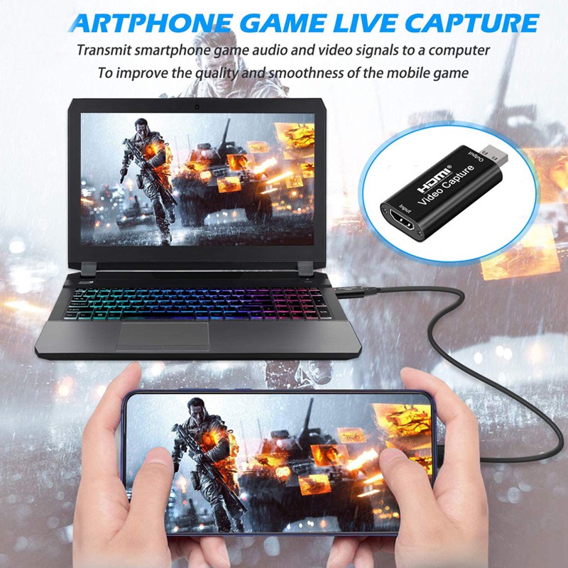 Đầu Chuyển HDMI Vào Laptop, PC Qua Cổng USB 3.0 1080P HDMI Video Capture