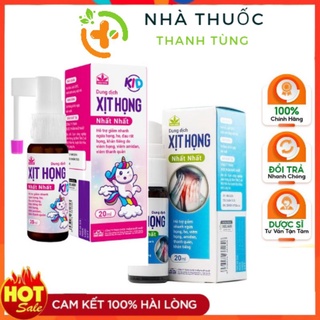 Xịt họng nhất nhất người lớn lọ 20ml - xịt họng keo ong amida xuyên tâm liên
