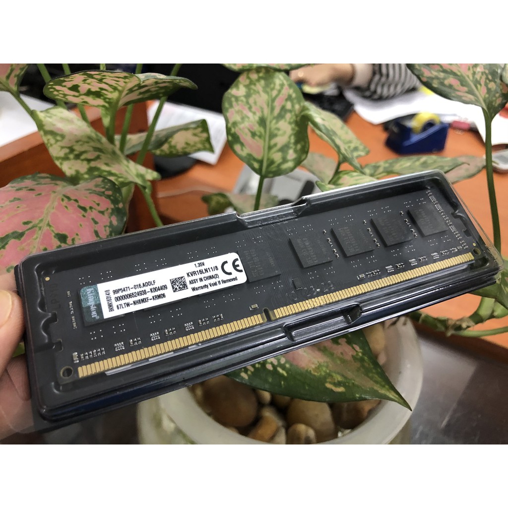 Ram Kingston DDR3 8GB Bus 1600MHz PC3L-12800 1.35V Dùng Cho Máy Tính Để Bàn PC Desktop Mới bảo hành 36 tháng 1 đổi 1