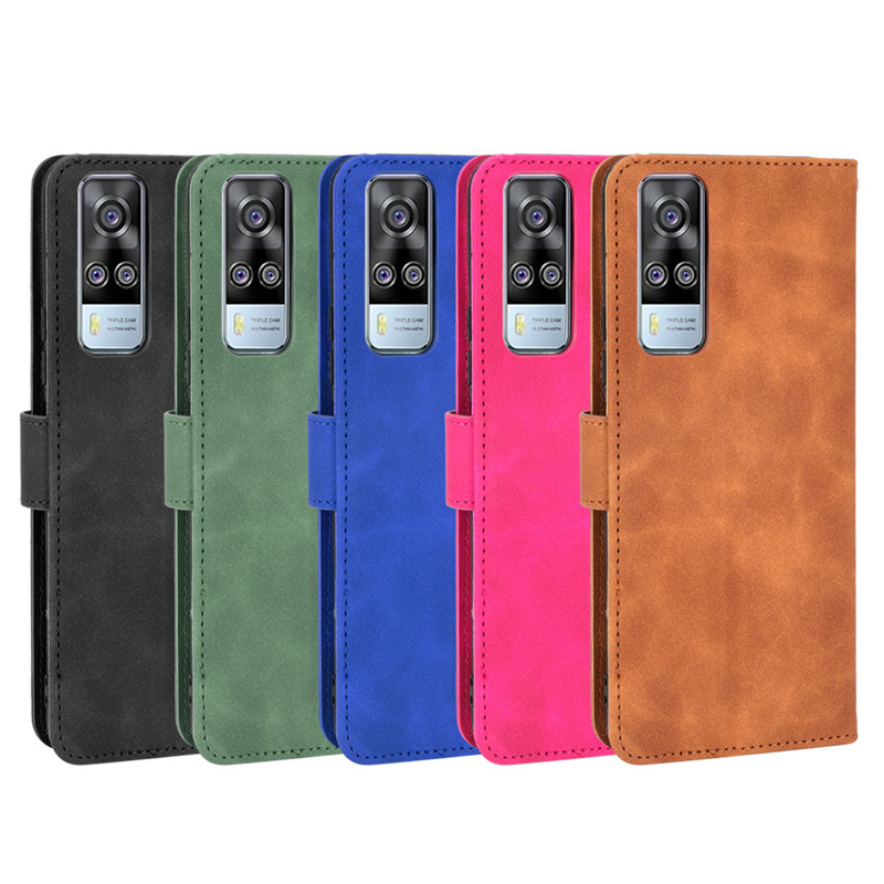 Bao Da Điện Thoại Nắp Lật Khóa Nam Châm Nhiều Ngăn Đựng Thẻ Cho Vivo Y51 2020 Y52S Iqoo U3 Ốp | BigBuy360 - bigbuy360.vn