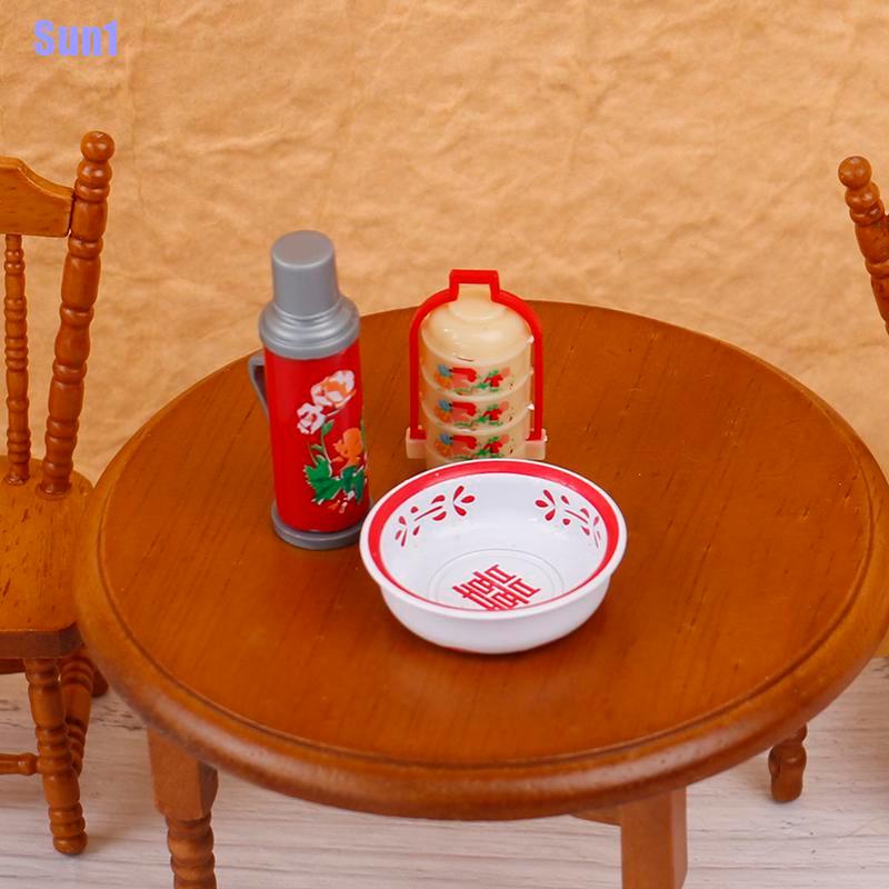 Bộ 8 Bình Nước mini Phong Cách Trung Hoa Cho Nhà Búp Bê