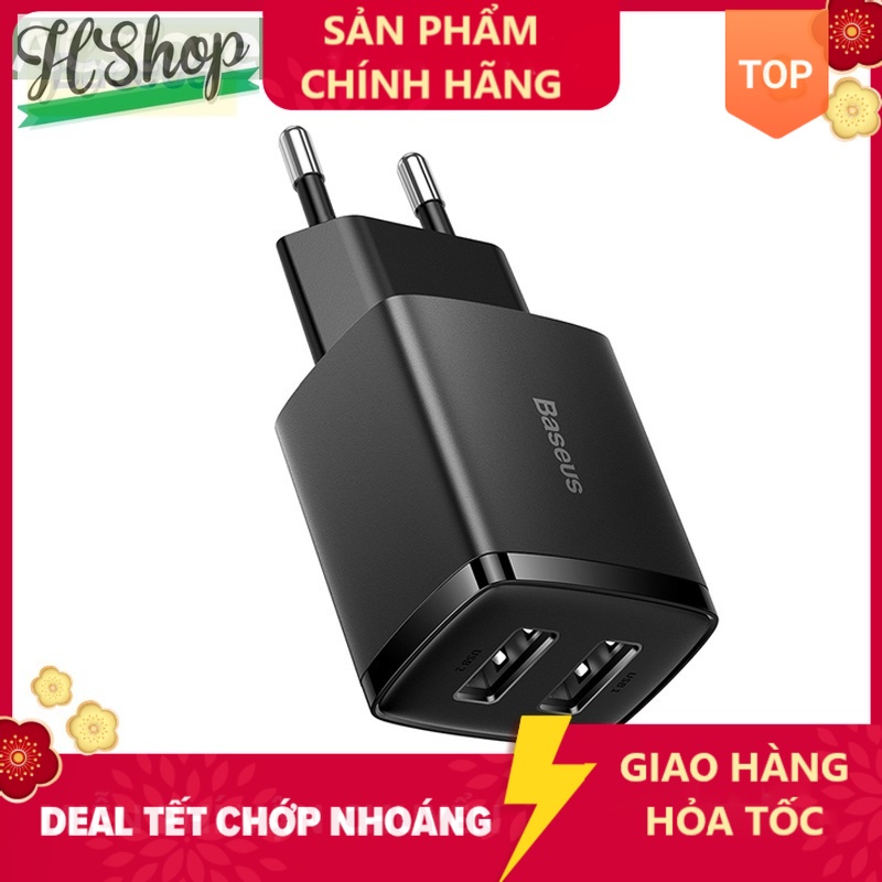 ( COMPACT 10.5W ) Củ sạc mini Baseus 10.5W  COMPACT chuyên dụng thích hợp cho táo Huawei Xiaomi - HSHOP365