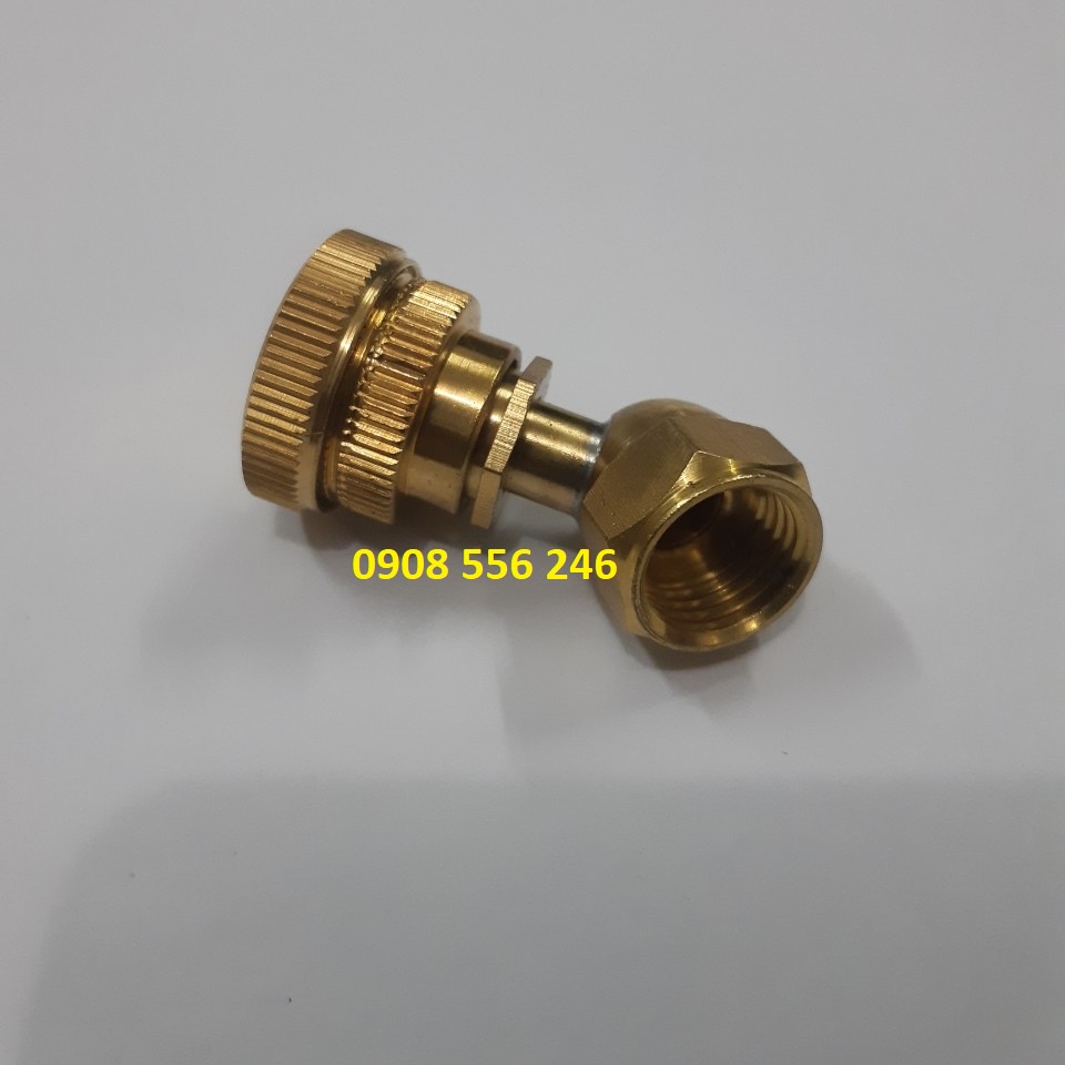 Bec phun bằng thau 1 lỗ cong dùng cho bình xịt dùng xăng và bình xịt điện