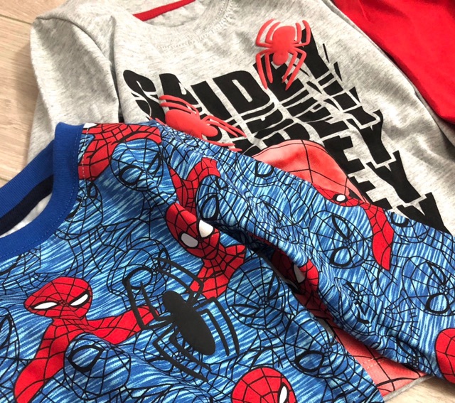 Bộ cotton dài Spiderman 2-7Y (có ảnh thật)