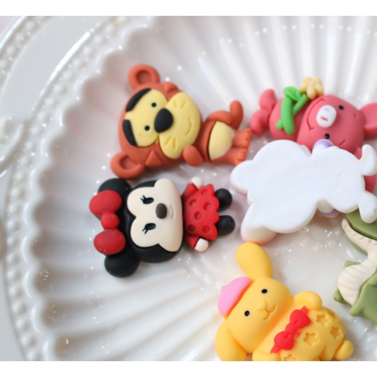Charm mẫu Mickey, Donald cho các bạn trang trí vỏ ốp điện thoại, dán Jibbitz, DIY