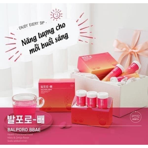Set 3 Lọ Viên Sủi Giảm Cân Balporo Bbae Hàn Quốc