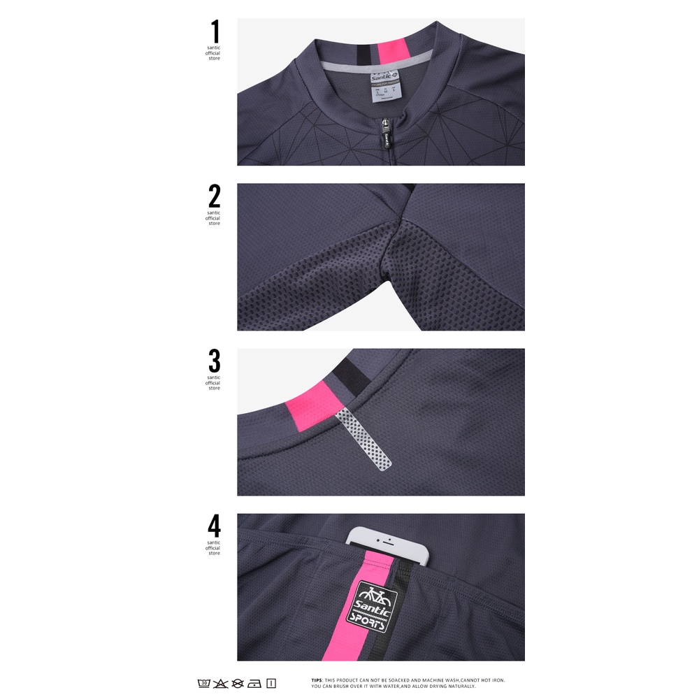 Santic Áo Tay Dài Đạp Xe Chống Nắng Thời Trang Xuân Hè Dành Cho Nam WM0C01111
