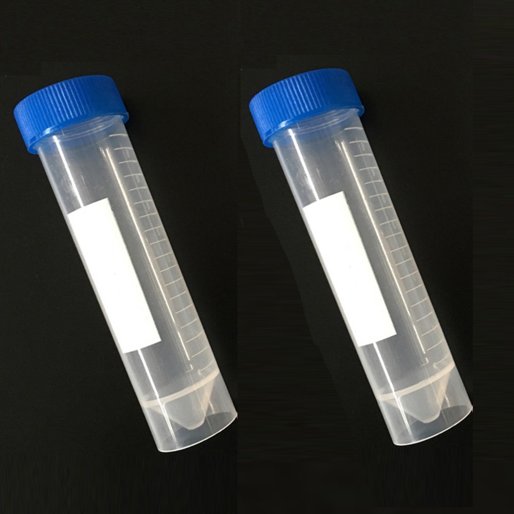 [Hàng mới về] Set 10 ống nhựa đựng dung dịch thí nghiệm dung tích 50ml