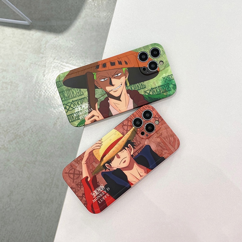 Ốp Điện Thoại Mềm In Hình Luffy Zoro Cho iPhone 14 13 11 12 Pro Max Xs Max XR