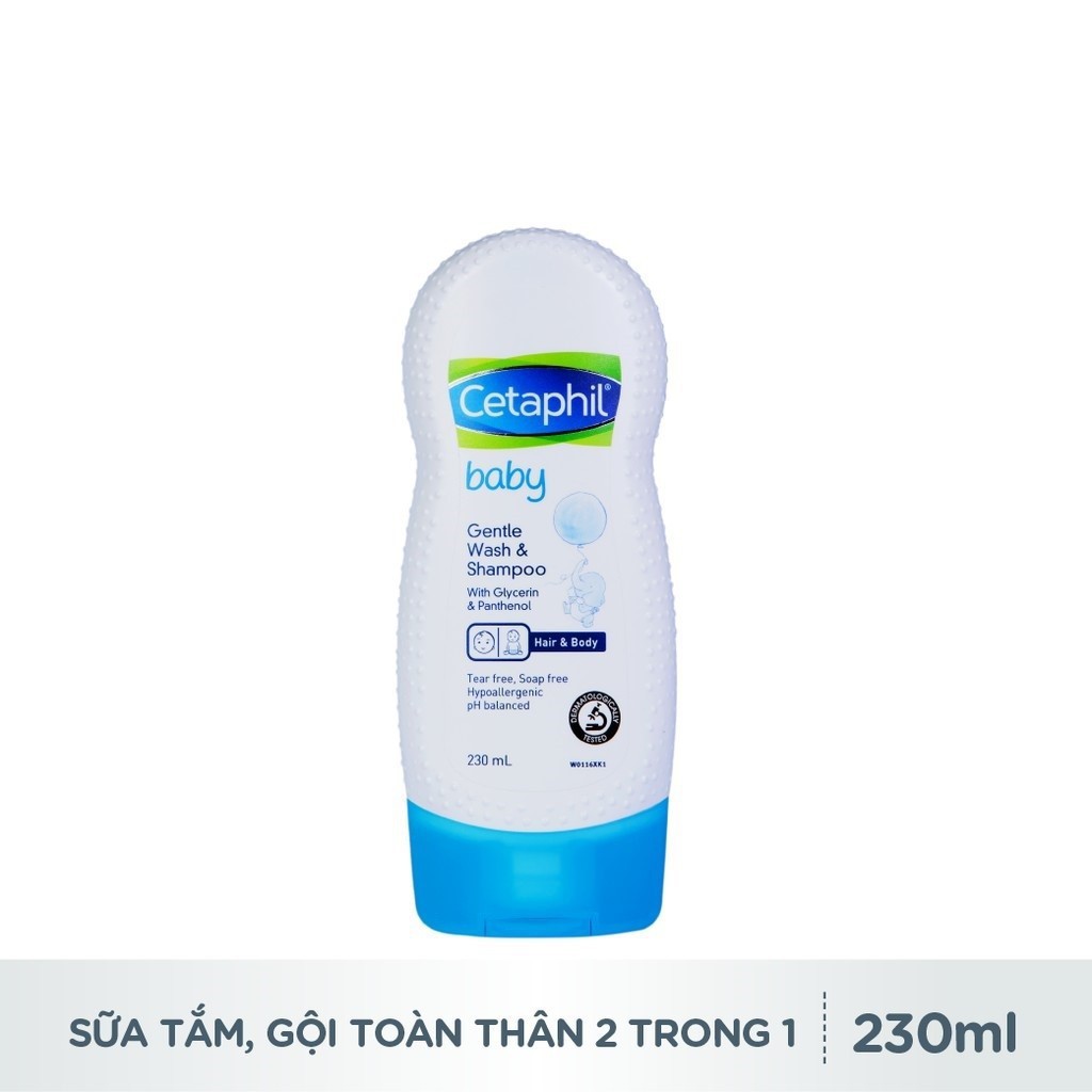 Cetaphil tắm gội 2 in 1 cho bé - Cetaphil Baby Gentle Wash &amp; Shampoo 2in1 230ml-Skinfa.