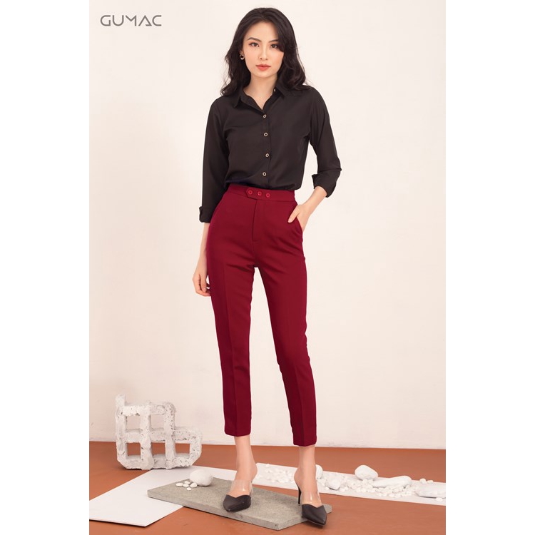 [Mã WABRGU72 giảm 10% tối đa 50k đơn 250k] Quần tây nữ cơ bản 3 nút QA532 GUMAC | BigBuy360 - bigbuy360.vn