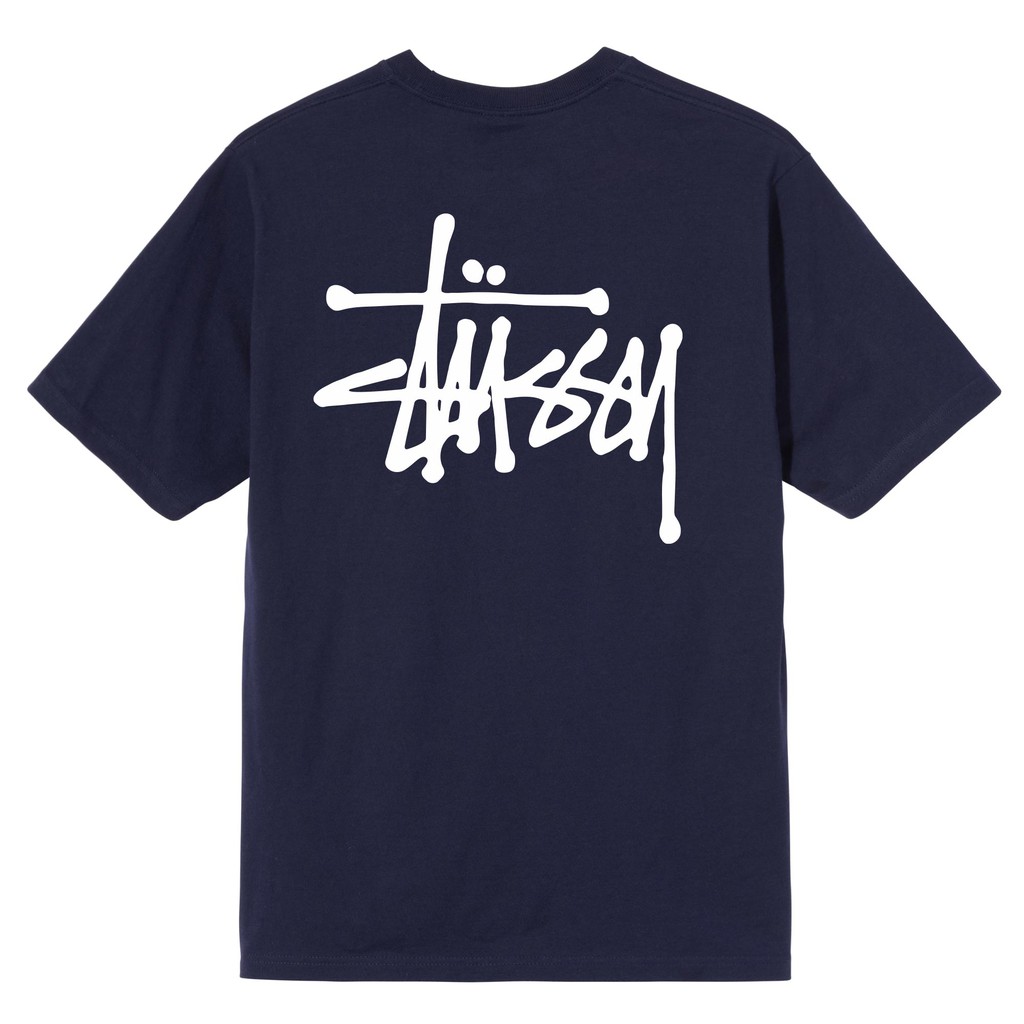 Áo thun nam nữ cổ tròn Basic Stussy - Áo phông nam nữ vải Cotton co giãn,dày dặn form unisex - SPOKER