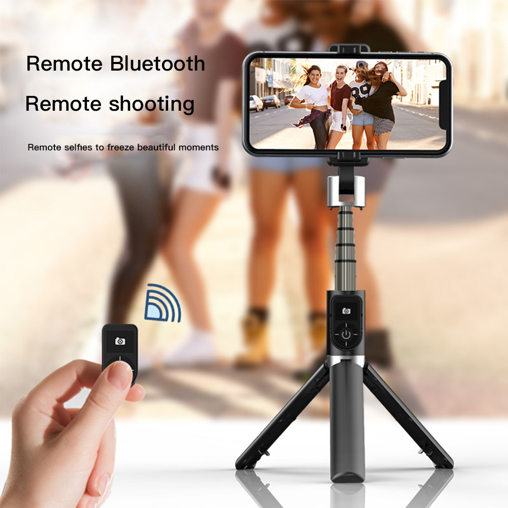 Selfie Stick Tripod Portable 360 Degree Rotation With Bluetooth Remote Monopod For iPhone Android | BigBuy360 - bigbuy360.vn