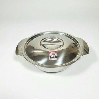 Thố Inox Zebra Có Nắp Quai Cằm Nhiều Size-123018,123020,123022