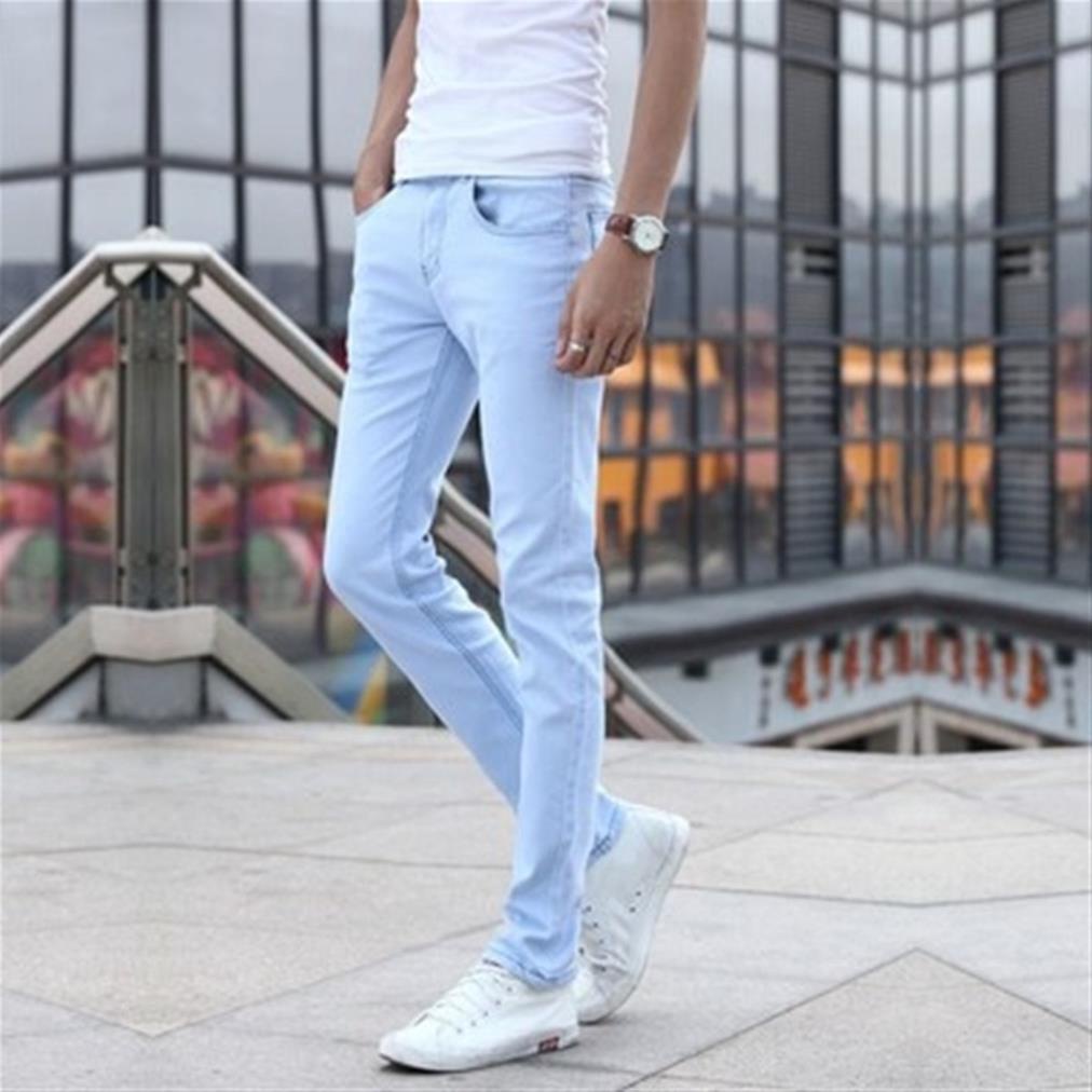 Quần Jeans Rách Màu Xanh Dương/Đen Nhạt 5NZCKFF Size 27-36 Cho Nam !