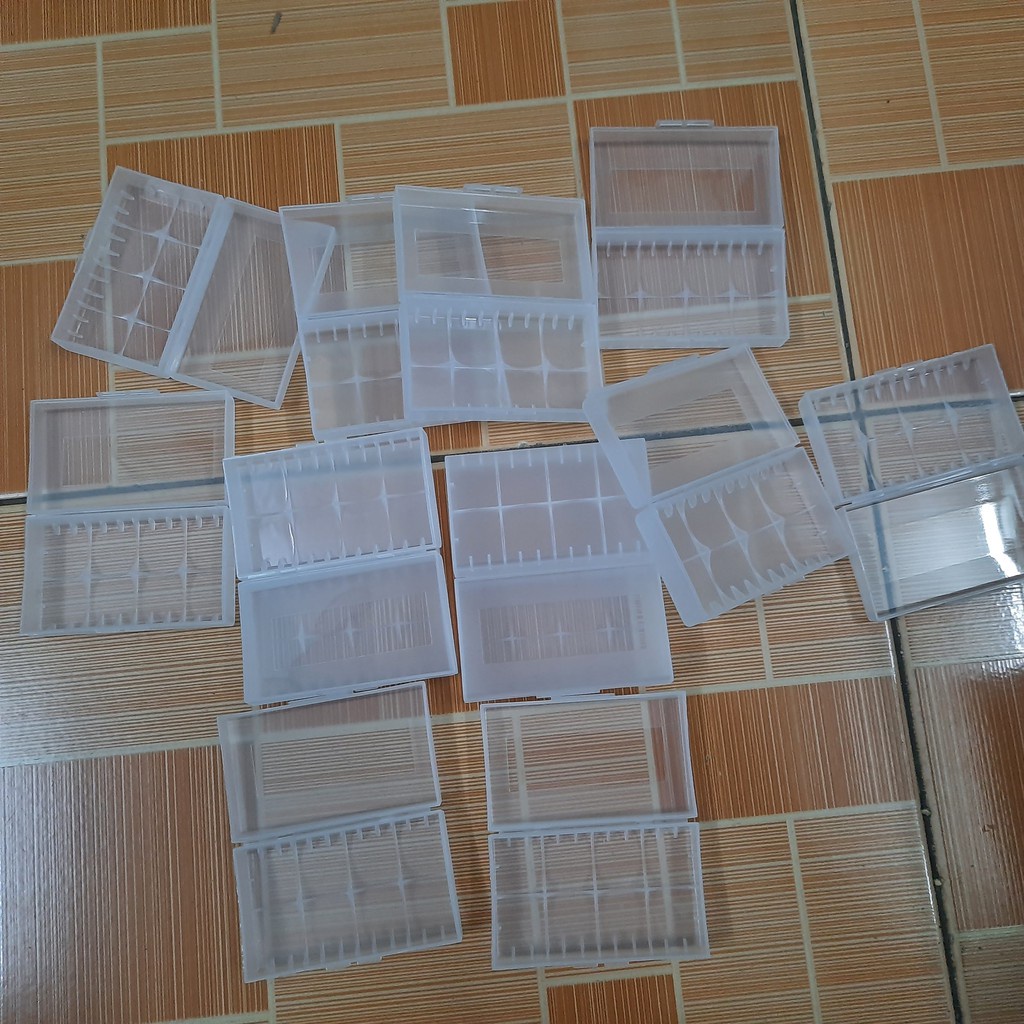 Hộp đựng 2 pin 21700 / 20560 bằng nhựa