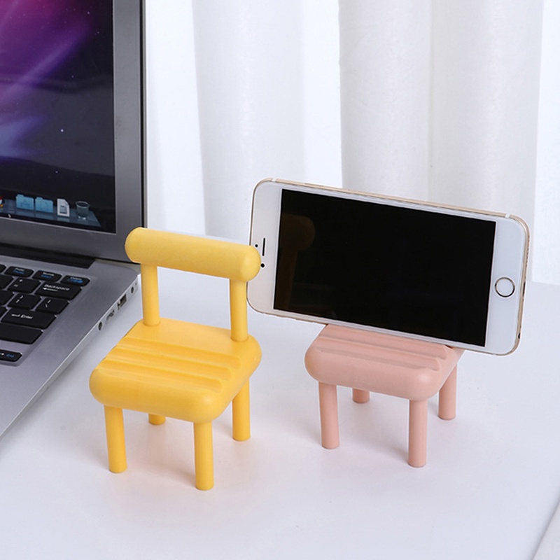 Giá đỡ điện thoại đa năng để bàn bỏ túi hình ghế, giá để điện thoại, ipad, có chân đế bằng nhựa cue dễ thương giá rẻ