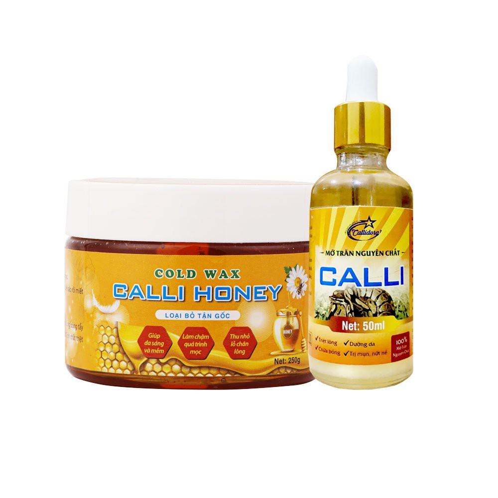 Mỡ Trăn Tẩy Triệt Lông Calli Honey Nguyên Chất 50ml tẩy triệt lông vĩnh viễn vùng nách, chân, tay, vùng kín - MTC