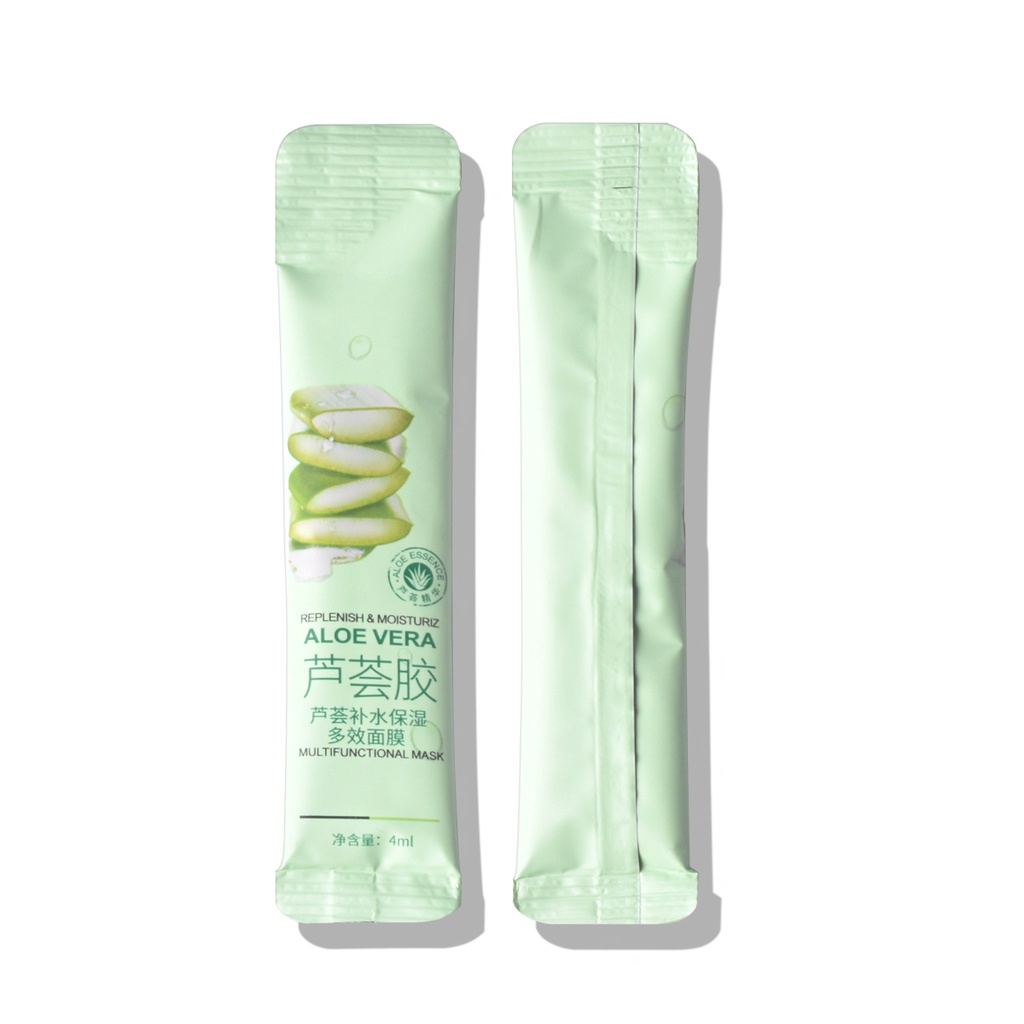 Mặt nạ ngủ lô hội dưỡng ẩm xóa nếp nhăn và quầng thâm làm trắng da 4ml