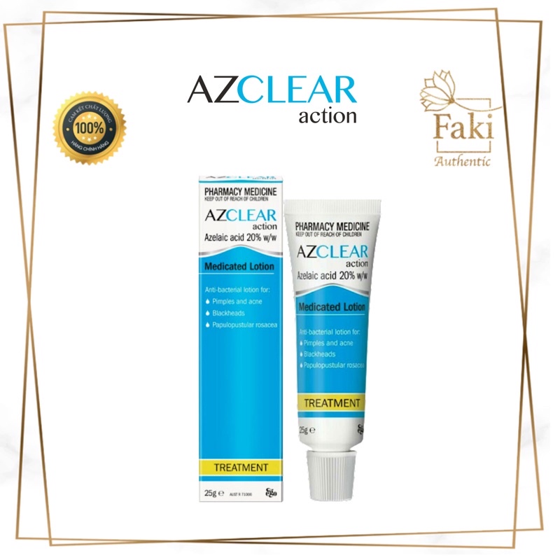 Kem bôi đa năng Azclear 20% Azelaic acid giảm mụn, mờ thâm