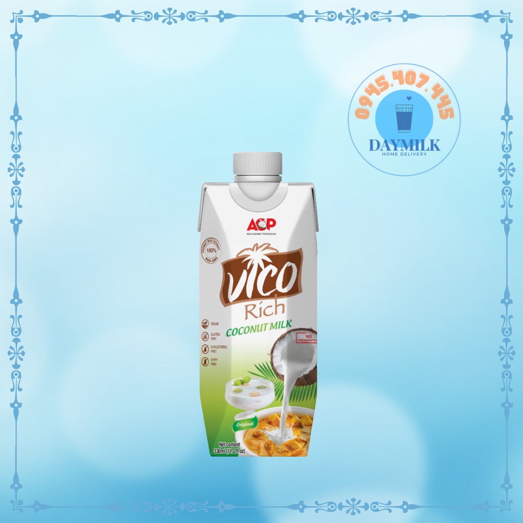 - Nước cốt dừa VICO RICH – hộp 330ml