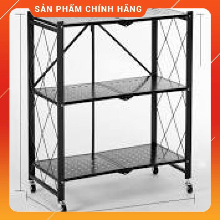 Kệ Để Đồ Đa Năng Dùng cho Nhà Bếp có thể Xếp Gọn Gấp Gọn, giá Để Lò Vi Sóng kèm Để sách, trang trí đồ dùng