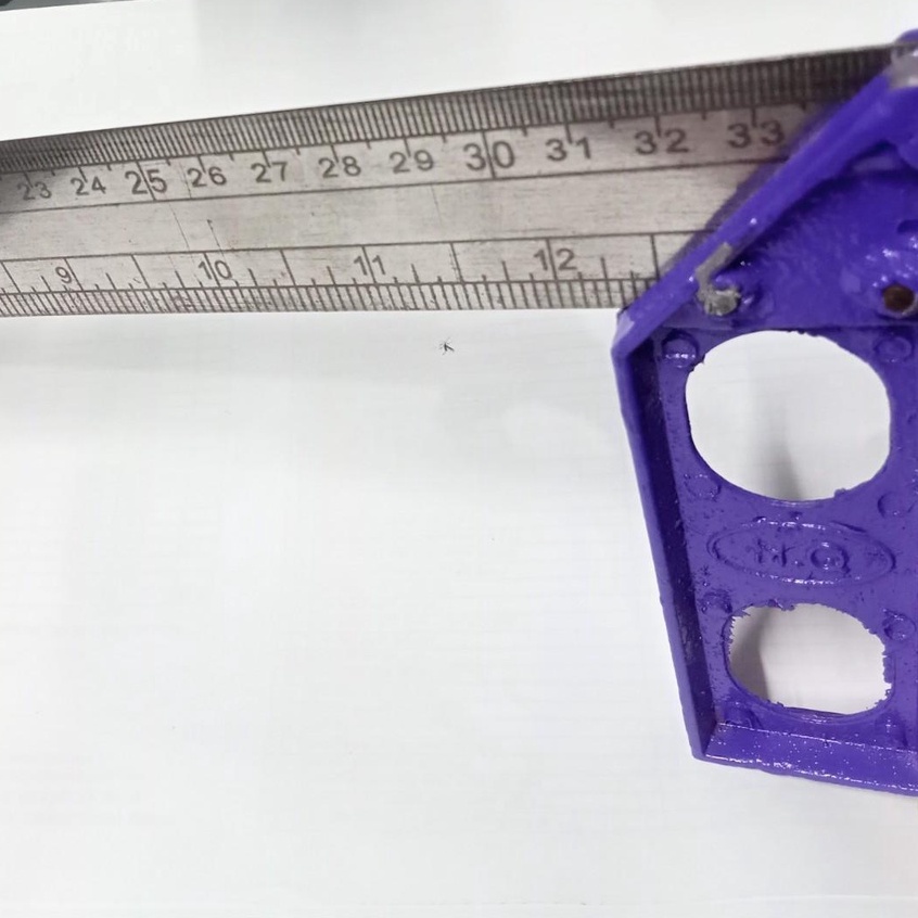 Thước góc cán nhôm dài 30cm dụng cụ của thợ gỗ và thợ xây dựng chuyên nghiệp thước sắt chính xác 100%