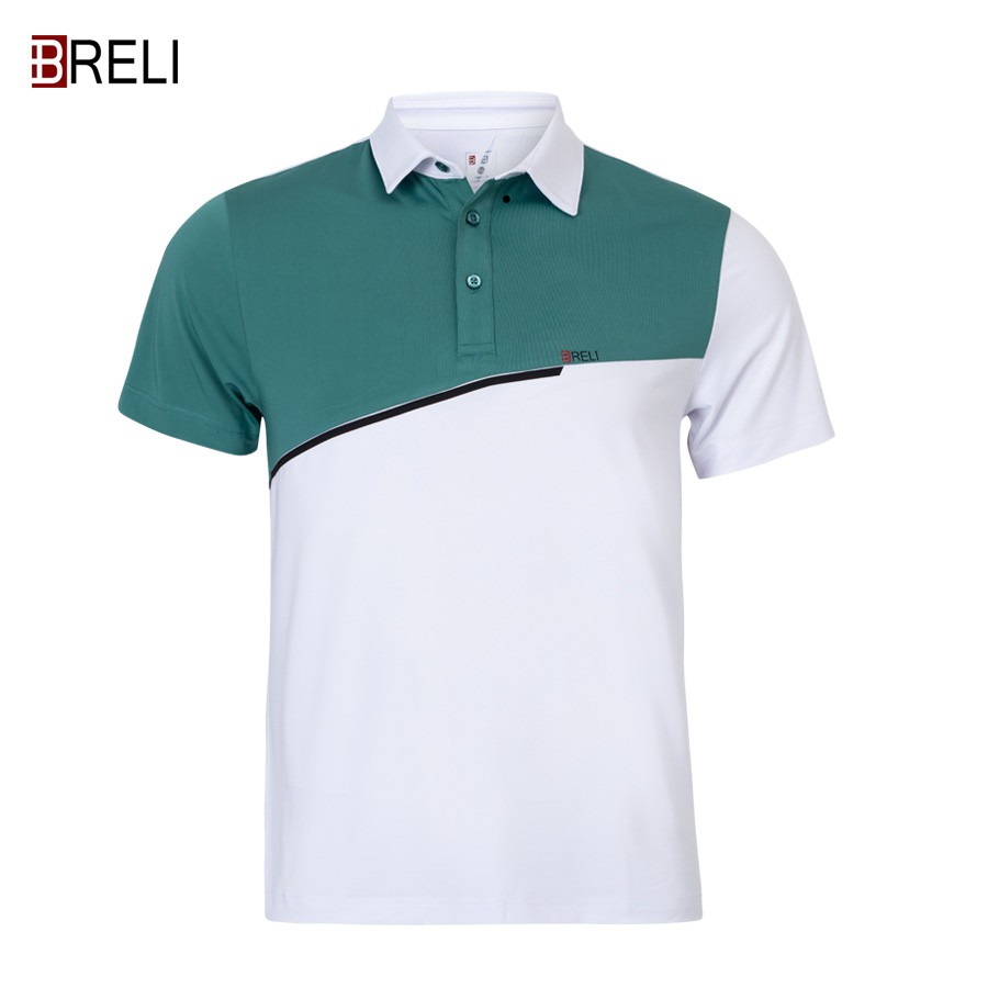 Áo thun nam thể thao Breli - BAS2117-WHI công nghệ Nhật Bản thoáng khí kháng khuẩn chống tia UV