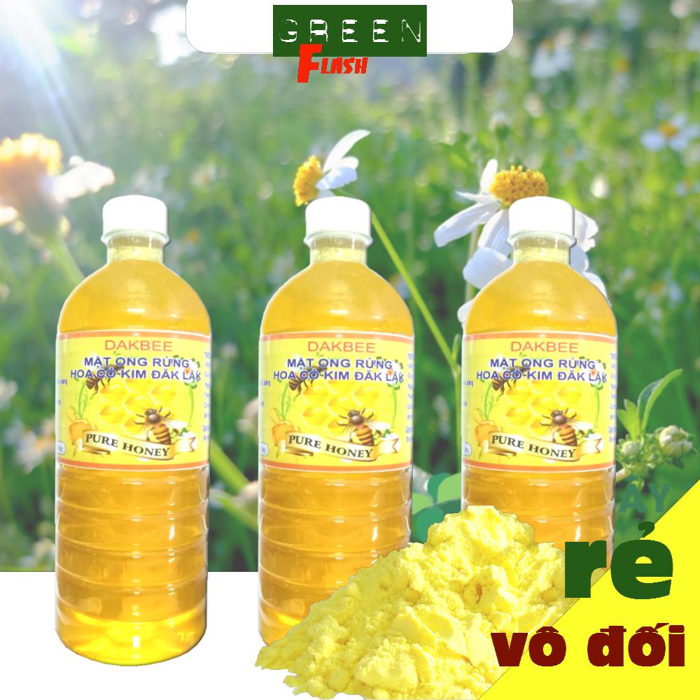 [COMBO] 1 LÍT Mật ong rừng hoa cỏ kim + 50g Tinh bột nghệ - Hỗ trợ điều trị đau dạ dày[MD_DAKBEE]
