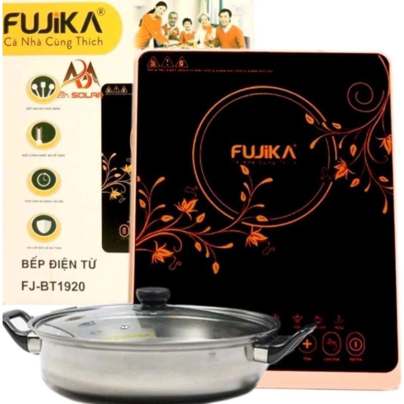 [Tặng nồi đáy từ] Bếp Điện Từ Mặt Kính Cảm Ứng Chịu Lực FUJIKA - Tiết Kiệm Điện Năng, An Toàn Khi Sử Dụng