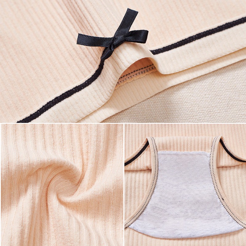 Quần lót nữ gân tăm chất cotton kháng khuẩn từ 42-56kg - QL13 | BigBuy360 - bigbuy360.vn