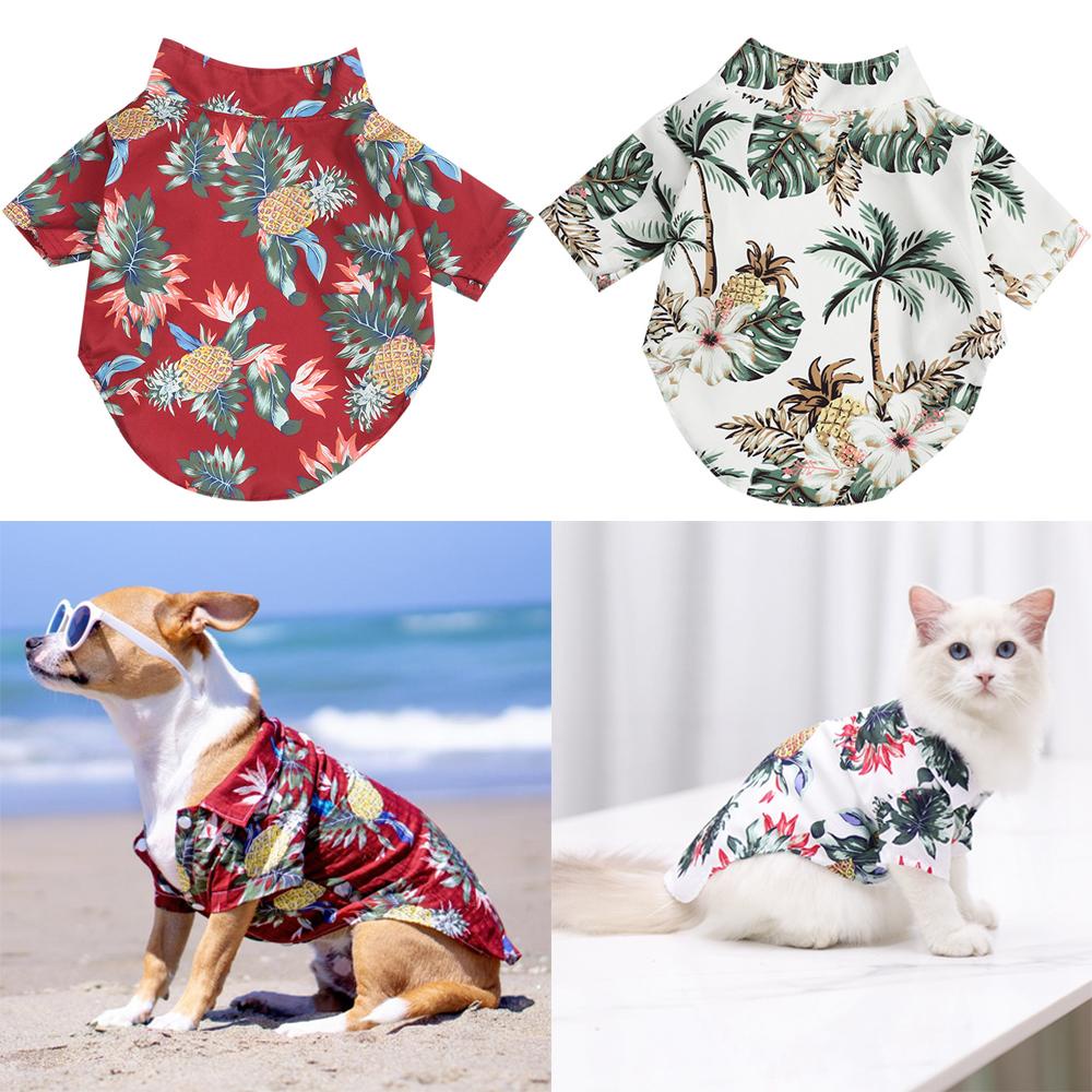 1 Áo Thun Phong Cách Hawaii Cho Thú Cưng