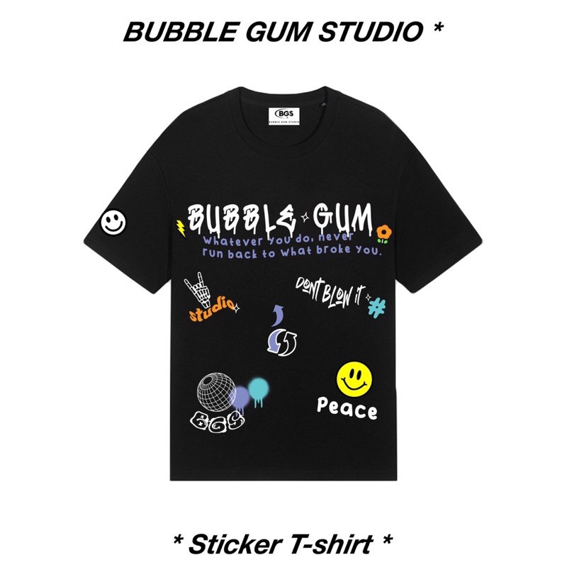 Áo thun Sticker Mặt cười - by Bubble Gum Studio