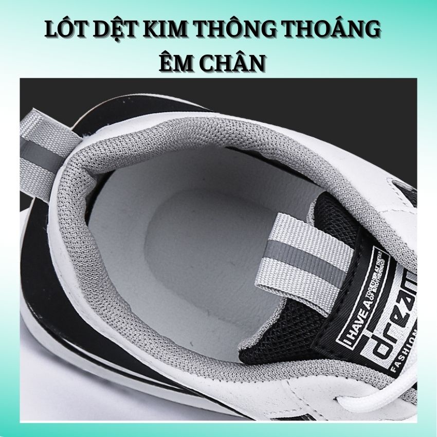 Giày Nam Thể Thao Thời Trang Jordan Tôn Dáng Da PU Đế Cao PVC Đàn Hồi Êm chân Đi Học Đi Chơi ZHIPO-24